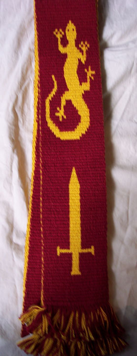 Sword with salamanders
