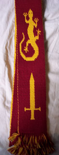 Sword with salamanders