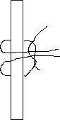 tie warp ends in square knot